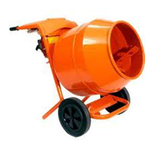 orange concrete mixer